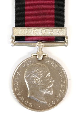 Lot 41 - A Natal Rebellion Medal, 1906, with clasp 1906,...