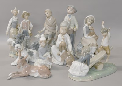 Lot 465 - Ten Various Lladro Figures and Models,...