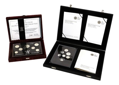 Lot 417 - 2x Royal Mint Silver Proof Sets, comprising UK...