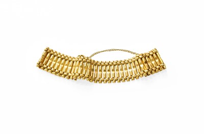 Lot 375 - A Fancy Link Bracelet, of articulated bar form,...