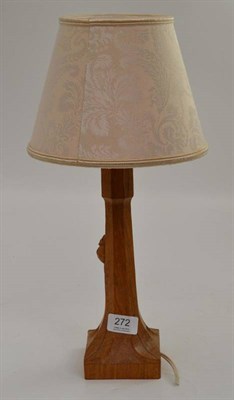 Lot 272 - Robert 'Mouseman' Thompson table lamp