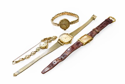 Lot 380 - Two Lady's 9 Carat Gold Wristwatches by Avia...