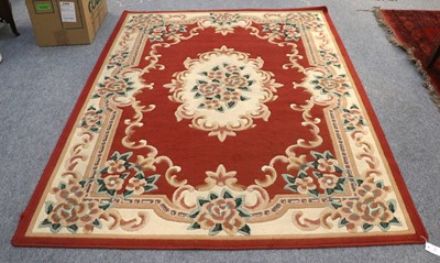 Lot 1161 - A Machine Made Carpet of Savonnerie Design,...