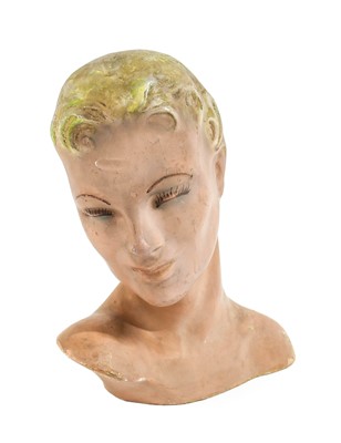 Lot 2032 - A Circa 1930s Papier Mache Millinery Mannequin...