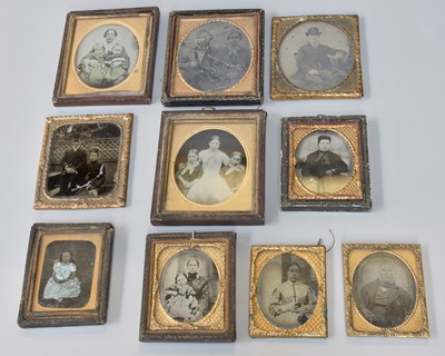 Lot 325 - Ten Various Daguerrotypes