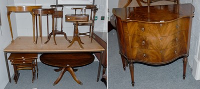 Lot 1344 - A Group of Furniture Comprising: a Georgian...