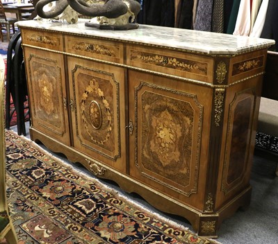 Lot 1348 - A Reproduction Marble Topped and Gilt Metal...