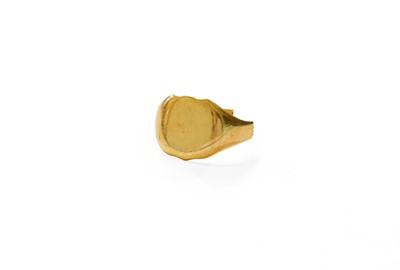 Lot 482 - An 18 Carat Gold Signet Ring (a.f.)