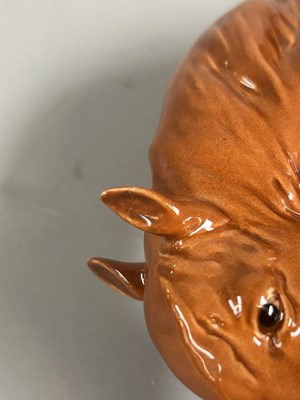 Lot 142 - Beswick Grazing Shire, model No.1050, chestnut...