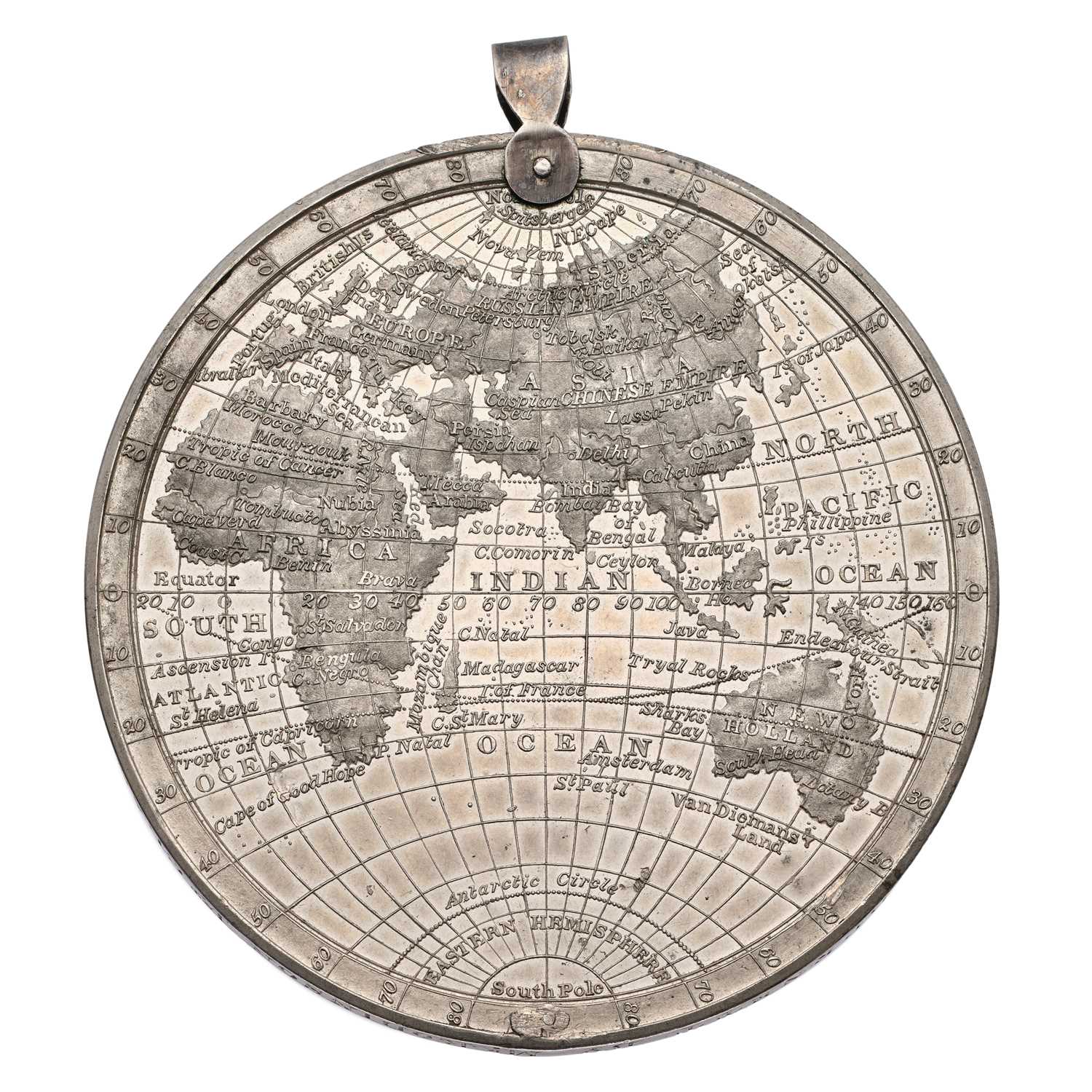Lot 283 - A ' Medallic Map of the World' c.1820, struck...