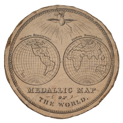Lot 283 - A ' Medallic Map of the World' c.1820, struck...