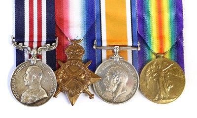 Lot 45 - A First World War MM Group of Four Medals,...