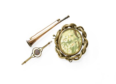 Lot 524 - Three Brooches, including an opal example,...