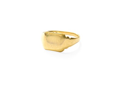 Lot 362 - An 18 Carat Gold Signet Ring, out of shape