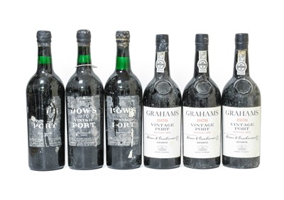 Lot 3106 - Dow's 1970 Vintage Port (three bottles),...