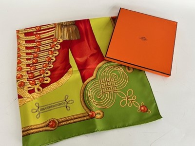 Lot 1074 - Hermès Silk Scarf Brandebourgs Designed by...