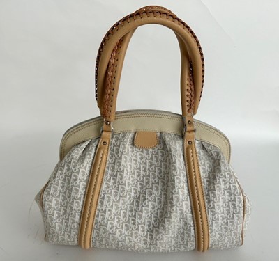 Lot 1071 - Christian Dior Woven My Dior Frame Bag in...