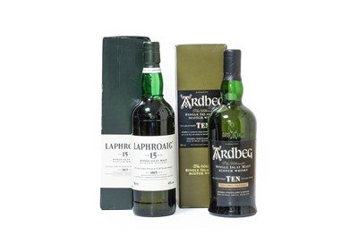 Lot 3209 - Laphroaig 15 Year Old Single Islay Malt Scotch...