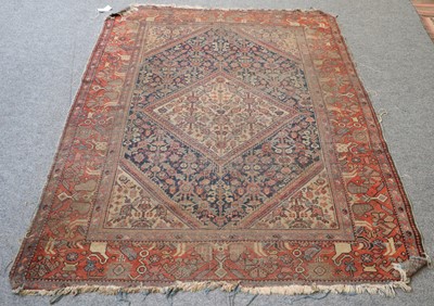 Lot 1010 - Mahal Rug, the indigo field of gol henna...