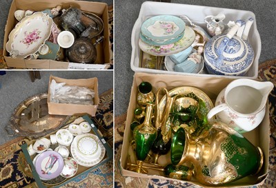 Lot 455 - Assorted Ceramics, Glass and Silver Plate,...