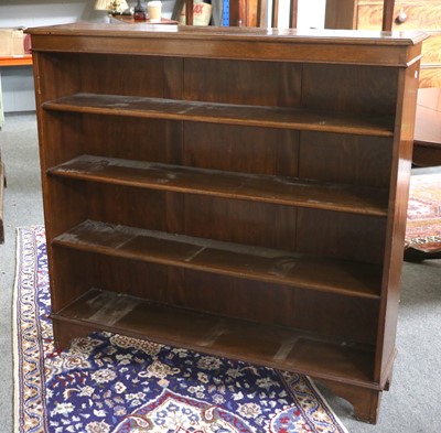 Lot 1508 - A Small Mahogany Four Tier Open Bookcase,...