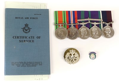 Lot 65 - A Second World War/Post-War RAF Long Service...