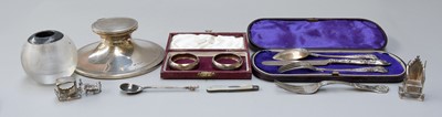 Lot 103 - A Collection of Assorted Silver, including a...