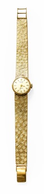 Lot 395 - A Lady's 9 Carat Gold Record Wristwatch, with...