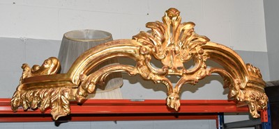 Lot 1526 - A Gilt Gesso Bed Canopy, in 18th century style,...