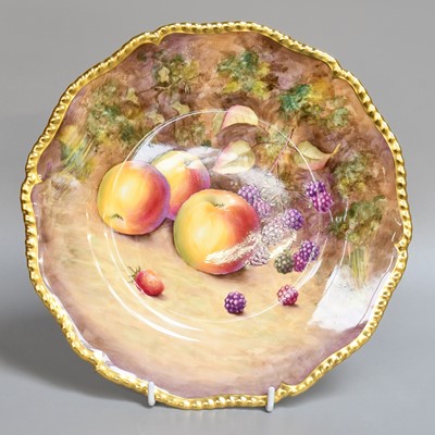 Lot 179 - A Royal Worcester Porcelain Plate, 1960s, by...