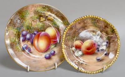 Lot 174 - A Royal Worcester Porcelain Side Plate, 1954,...