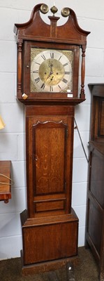 Lot 1317 - An Oak and Mahogany Eight Day Longcase Clock,...