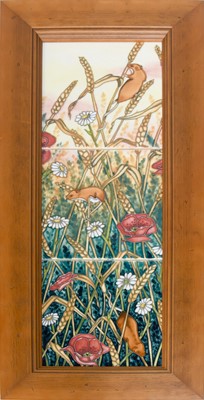 Lot 144 - A Modern Moorcroft Pottery Tile Panel,...