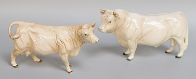 Lot 170 - Beswick Charolais Bull, model No. 2463A and...