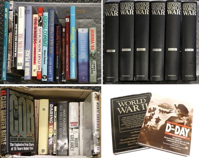 Lot 172 - Four Boxes of Military Related Books,...