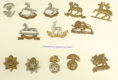 Lot 123 - A Collection of Sixty British Military Cap...