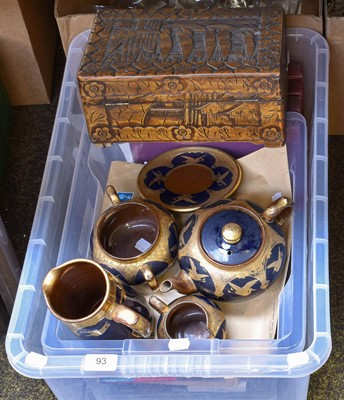 Lot 93 - A Box of Assorted, including Sadler tea set,...