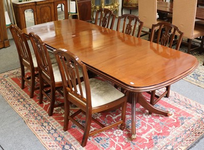 Lot 1414 - A Reproduction Regency Style Mahogany Twin...