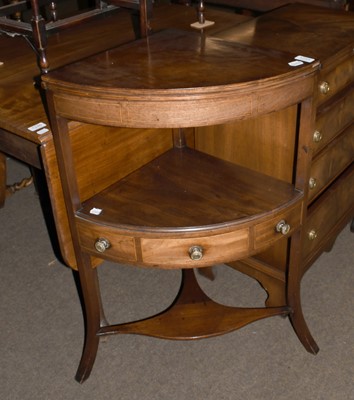 Lot 1245 - A Mahogany Corner Washstand, early 19th...