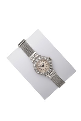 Lot 2314 - A Lady's Diamond Set Wristwatch, signed Rolex,...