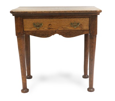 Lot 822 - A George III Oak Side Table, 3rd quarter 18th...