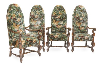 Lot 398 - A Set of Four 17th Century-Style Walnut Open...