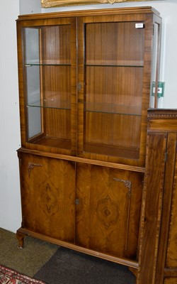 Lot 1567 - An Early 20th Century Walnut Display Cabinet,...