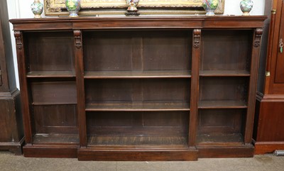 Lot 1479 - A 19th Century Mahogany Open Breakfront...