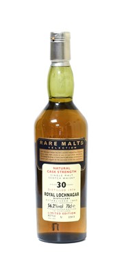 Lot 3191 - Royal Lochnagar 30 Year Old Single Malt Scotch...