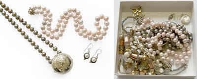 Lot 448 - A Quantity of Jewellery, including cultured...