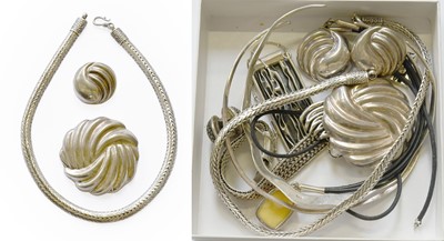 Lot 434 - A Quantity of Silver/White Metal Jewellery,...