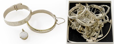 Lot 466 - A Quantity of Silver/White Metal Jewellery,...