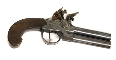 Lot 406 - An 18th/19th Century Over and Under Flintlock...