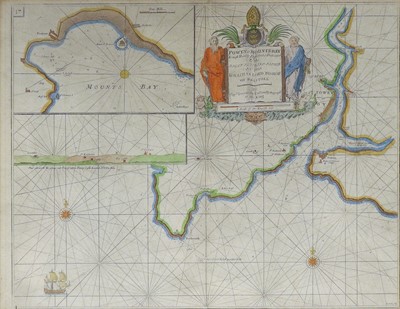 Lot 55 - Sea Charts. Collins (Capt. Greenville). Fowey...